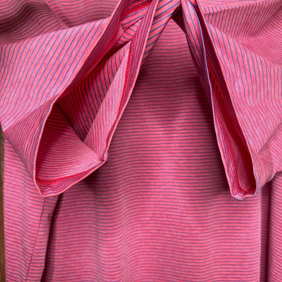 FootJoy FJ Pink Stripe Golf Polo Shirt Mens XL Pine Knob Golf Club Embroidered - Picture 8 of 9